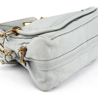 Chloe Grey Leather Paraty 2-Way Bag
