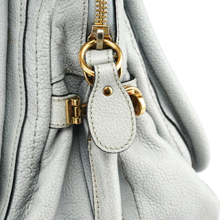 Chloe Grey Leather Paraty 2-Way Bag