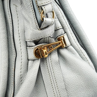 Chloe Grey Leather Paraty 2-Way Bag