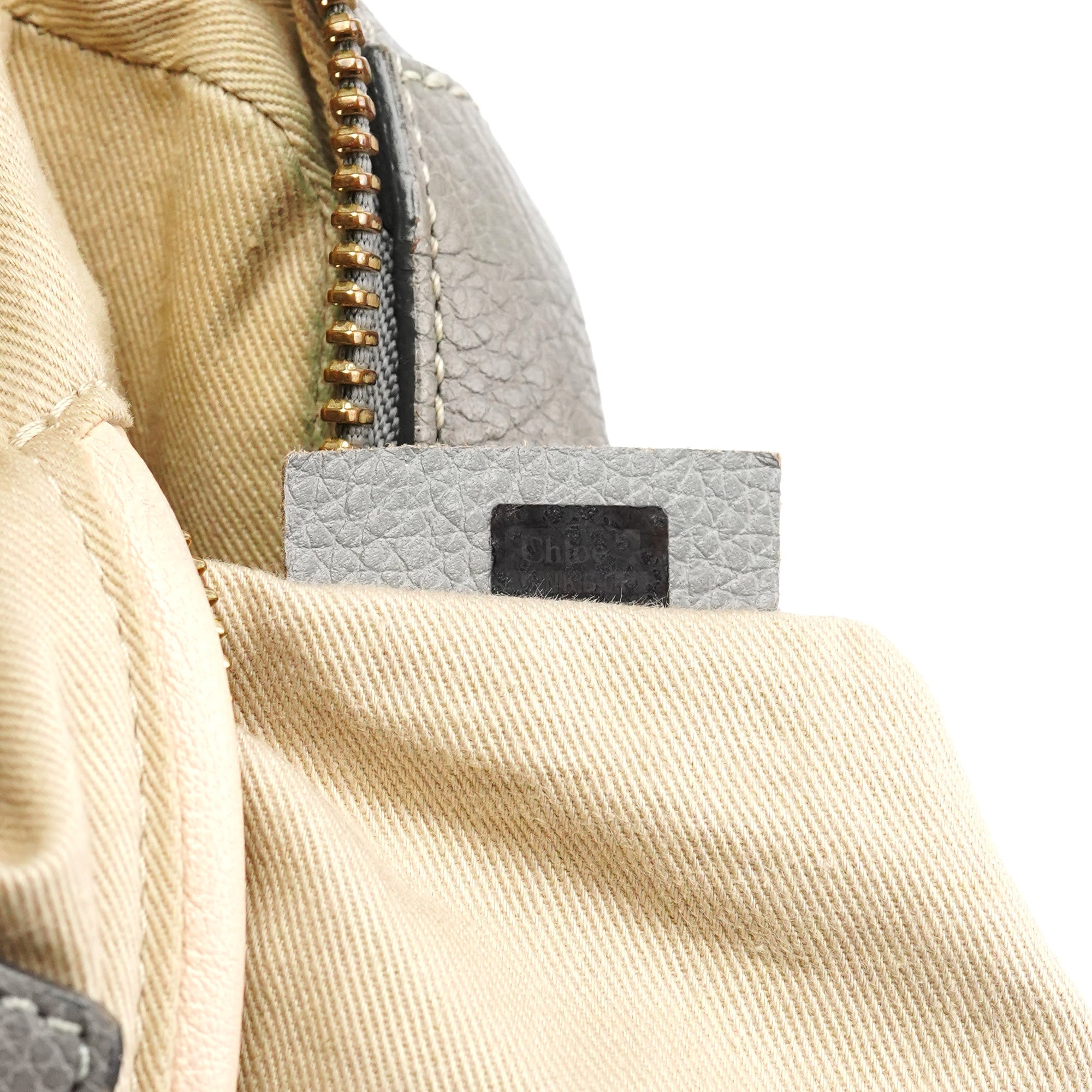 Chloe Grey Leather Paraty 2-Way Bag