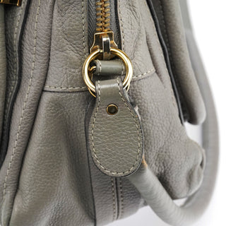 Chloe Grey Leather Paraty 2-Way Bag
