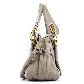 Chloe Grey Leather Paraty 2-Way Bag