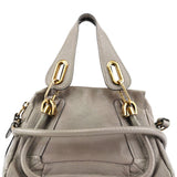 Chloe Grey Leather Paraty 2-Way Bag