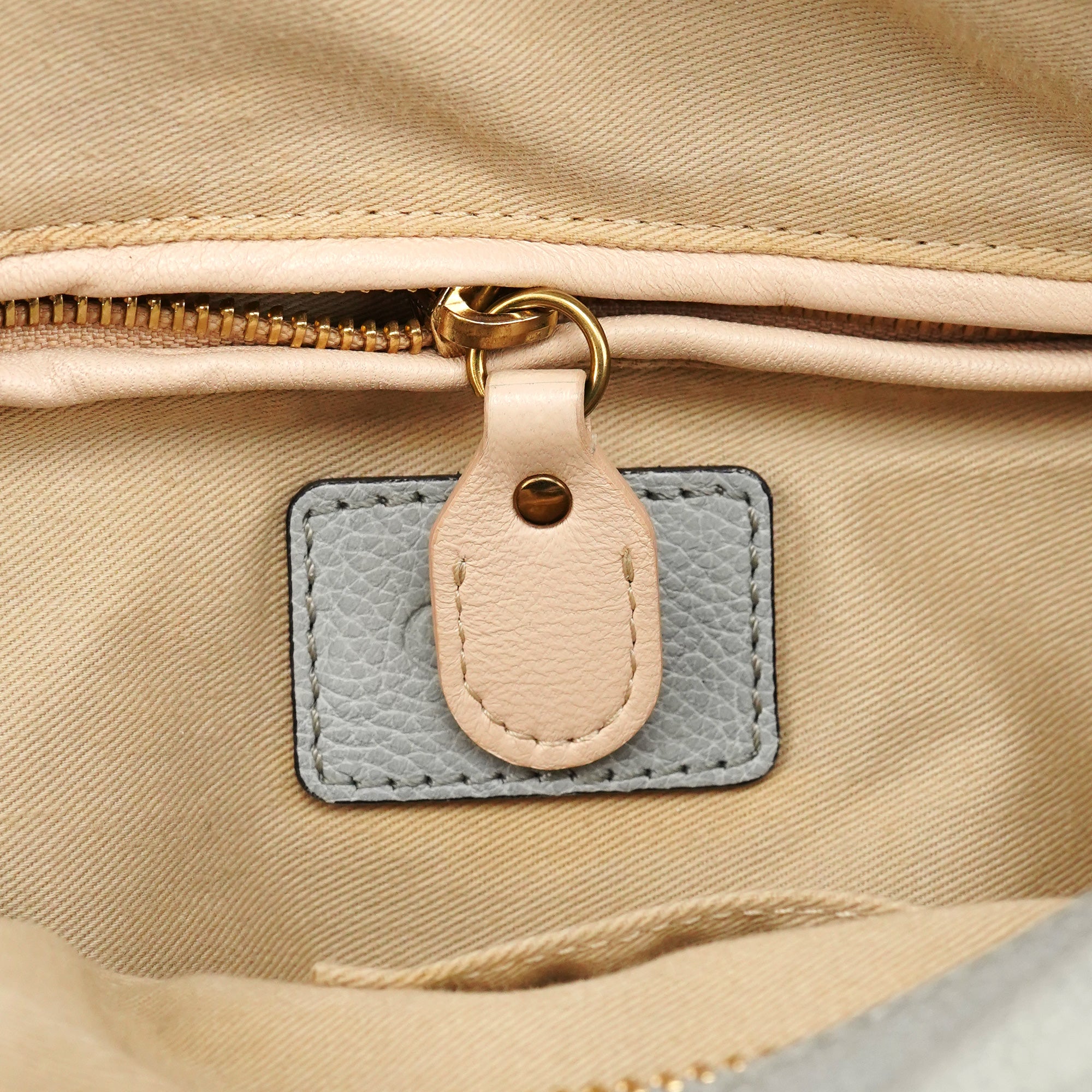 Chloe Grey Leather Paraty 2-Way Bag