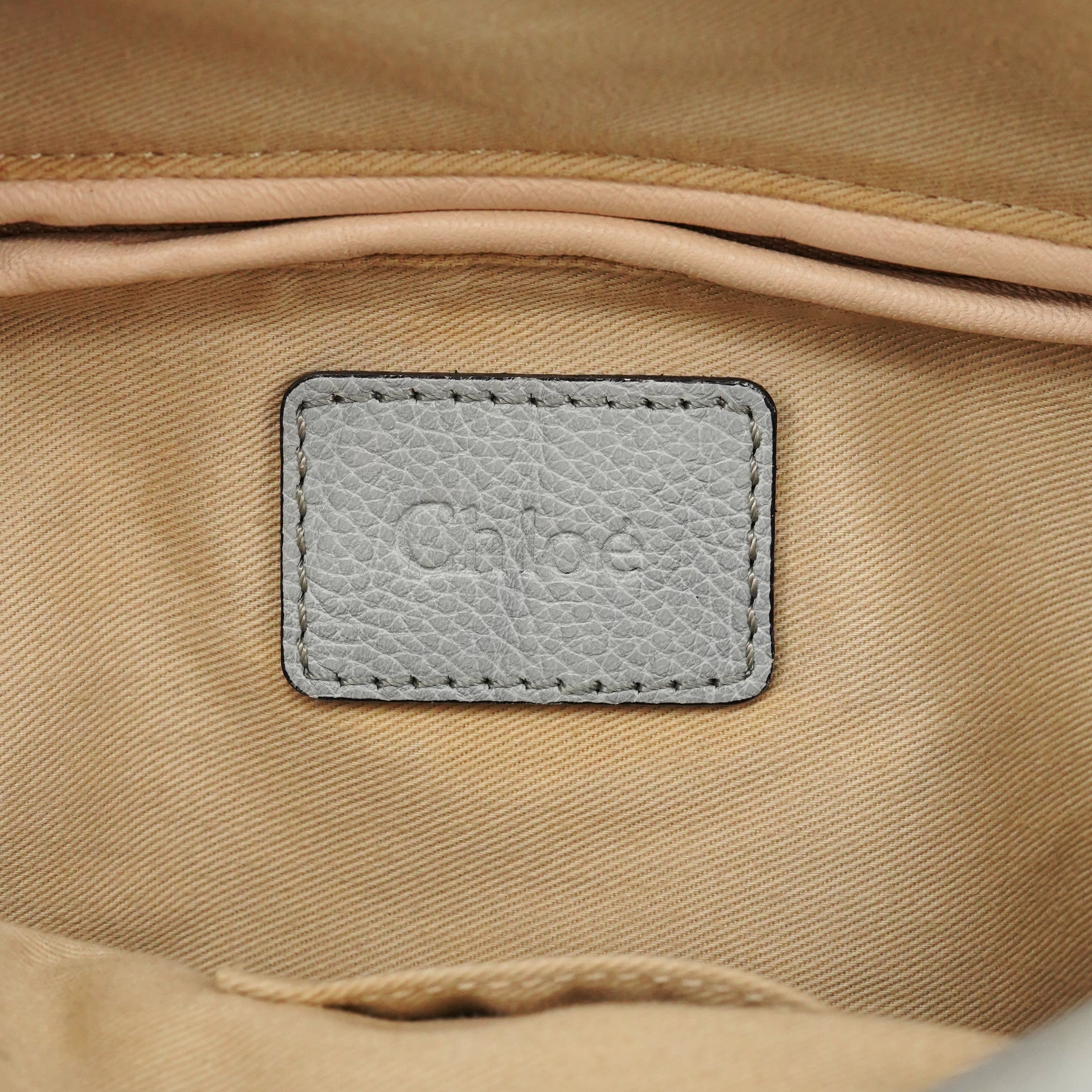 Chloe Grey Leather Paraty 2-Way Bag