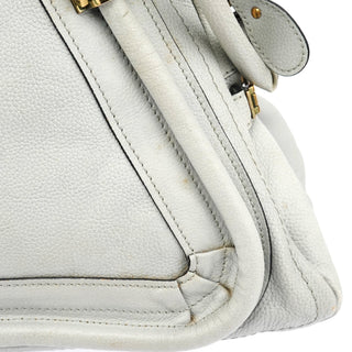 Chloe Grey Leather Paraty 2-Way Bag