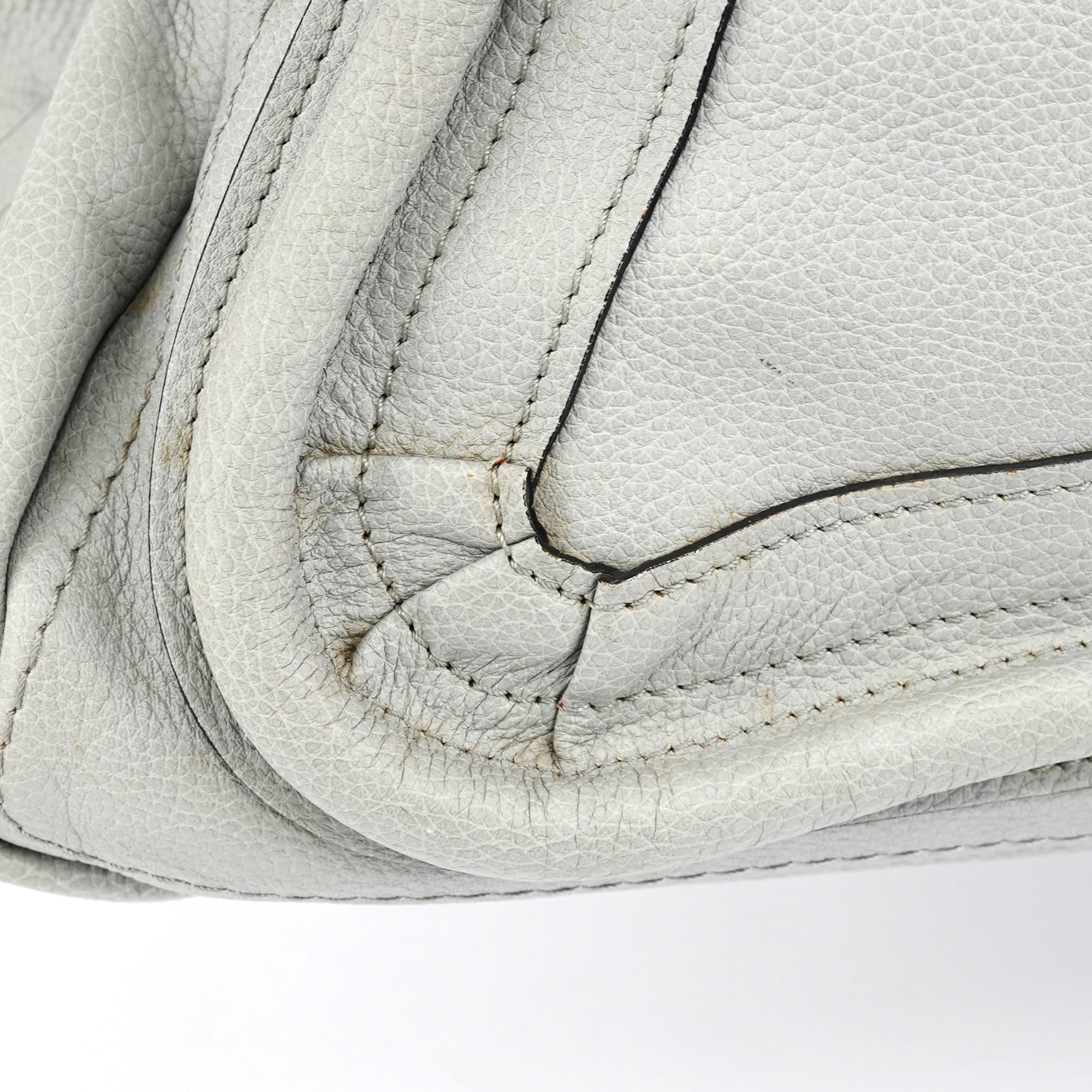 Chloe Grey Leather Paraty 2-Way Bag