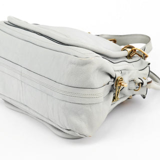 Chloe Grey Leather Paraty 2-Way Bag