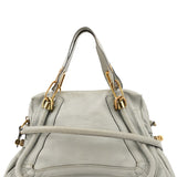 Chloe Grey Leather Paraty 2-Way Bag