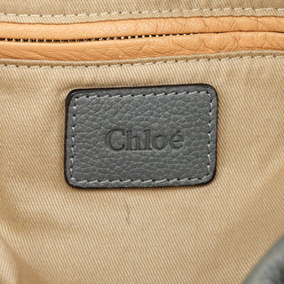 Chloe Grey Leather Paraty 2-Way Bag