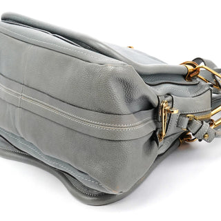 Chloe Grey Leather Paraty 2-Way Bag