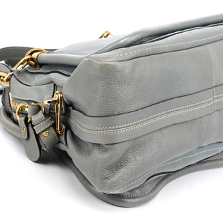 Chloe Grey Leather Paraty 2-Way Bag