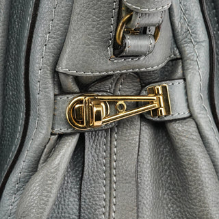 Chloe Grey Leather Paraty 2-Way Bag