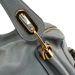 Chloe Grey Leather Paraty 2-Way Bag