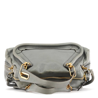 Chloe Grey Leather Paraty 2-Way Bag