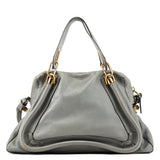 Chloé Paraty 2-Way Tasche aus grauem Leder