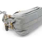 Chloé Paraty 2-Way Schultertasche aus grauem Leder
