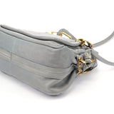Chloé Paraty 2-Way Schultertasche aus grauem Leder