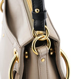 Chloe Grey Leather Suede Roy 2-Way Bag