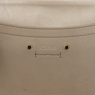 Chloe Grey Leather Suede Roy 2-Way Bag