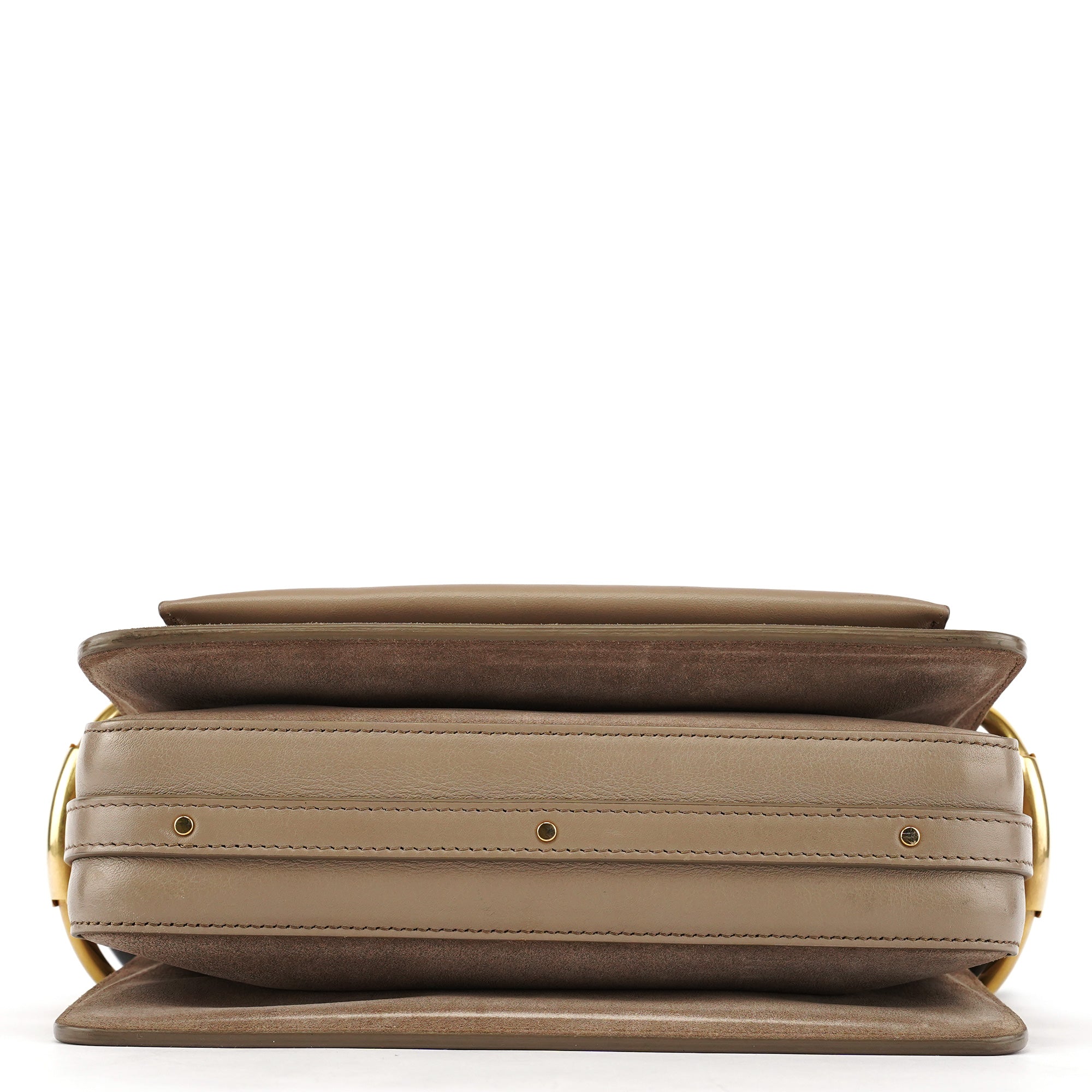 Chloe Grey Leather Suede Roy 2-Way Bag