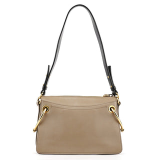 Chloe Grey Leather Suede Roy 2-Way Bag