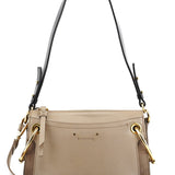 Chloe Grey Leather Suede Roy 2-Way Bag