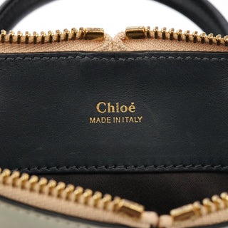 Chloe Grey Navy Leather Bailey 2-Way Bag