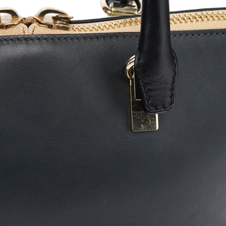 Chloe Grey Navy Leather Bailey 2-Way Bag