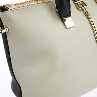 Chloe Grey Navy Leather Bailey 2-Way Bag
