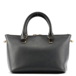Chloe Grey Navy Leather Bailey 2-Way Bag