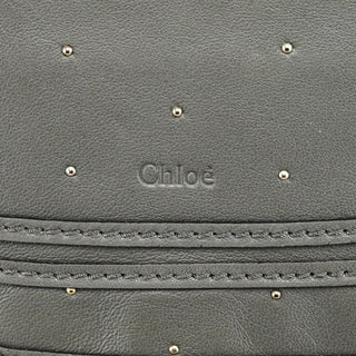 Chloé Grey Studded Leather Marcie 2-Way Bag