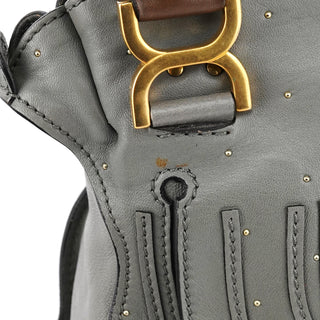 Chloé Grey Studded Leather Marcie 2-Way Bag