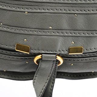 Chloé Grey Studded Leather Marcie 2-Way Bag