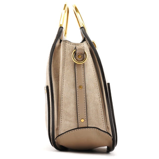 Chloe Grey Suede Leather Pixie 2-Way Bag