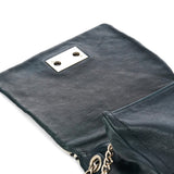 Chloe Grey Wool Knit Chain Shoulder Bag