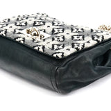Chloe Grey Wool Knit Chain Shoulder Bag