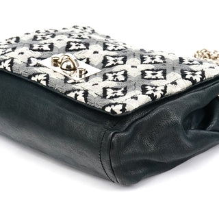 Chloe Grey Wool Knit Chain Shoulder Bag