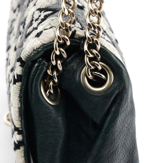 Chloe Grey Wool Knit Chain Shoulder Bag