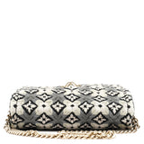 Chloe Grey Wool Knit Chain Shoulder Bag