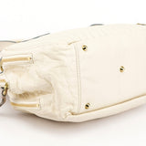 Chloe Ivory Leather Bay Tote Bag
