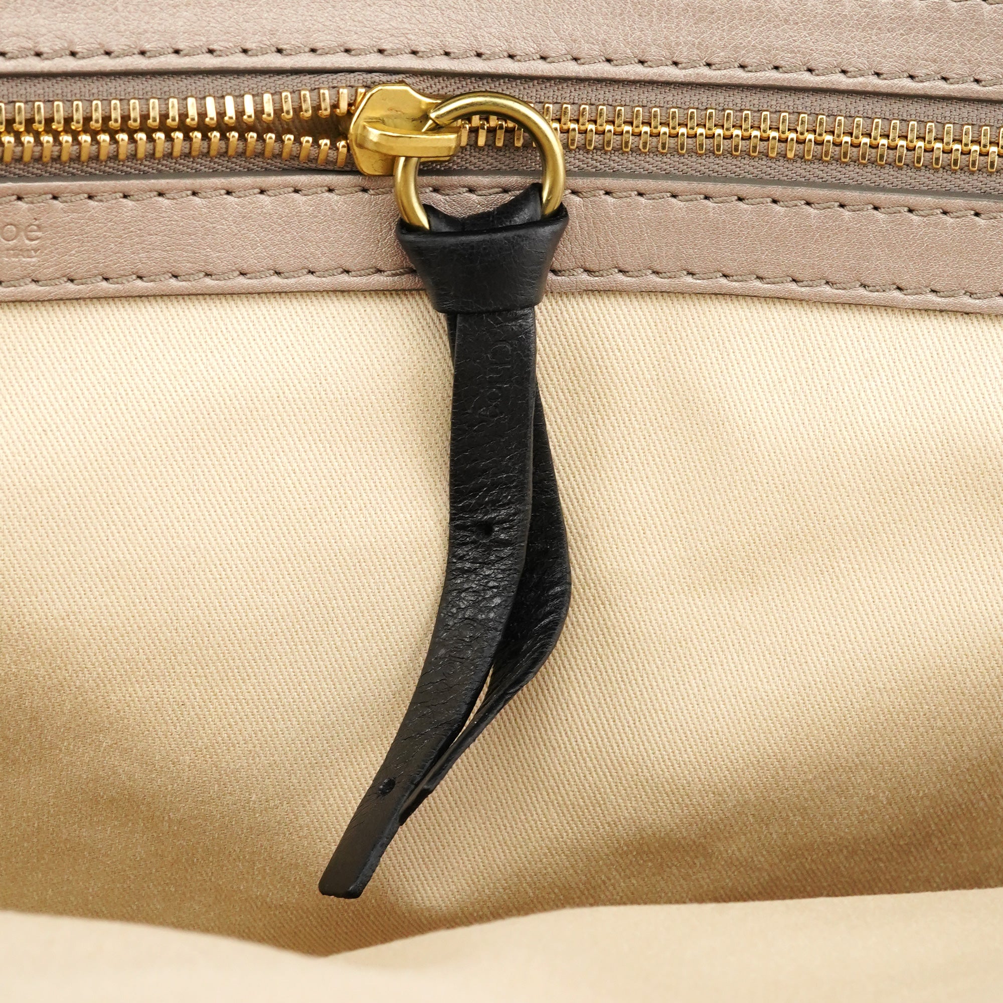 Chloe Ivory Leather Bay Tote Bag