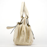 Chloe Ivory Leather Bay Tote Bag