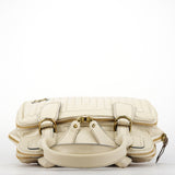 Chloe Ivory Leather Bay Tote Bag