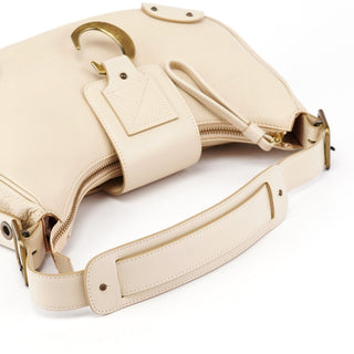 Chloé Ivory Leather C Buckle Shoulder Bag