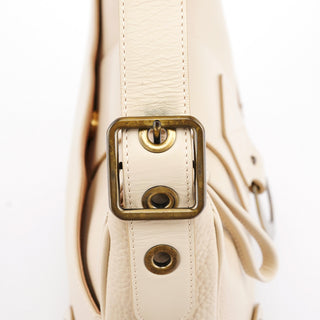 Chloé Ivory Leather C Buckle Shoulder Bag