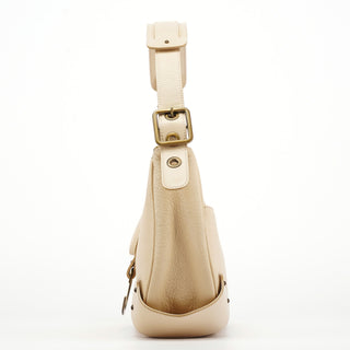 Chloé Ivory Leather C Buckle Shoulder Bag