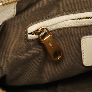 Chloe Ivory Leather Marcie 2-Way Bag