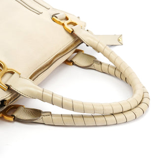 Chloe Ivory Leather Marcie 2-Way Bag