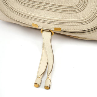 Chloe Ivory Leather Marcie 2-Way Bag